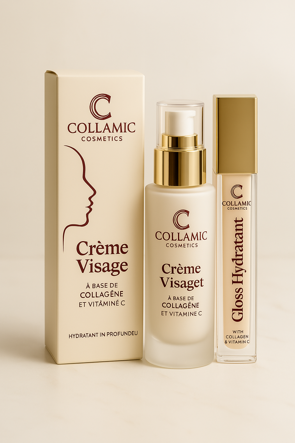Pack pour les deux crème+gloss Traitement Éclaircissant et Hydratant de Luxe pour un Teint Radieux et Repulpé